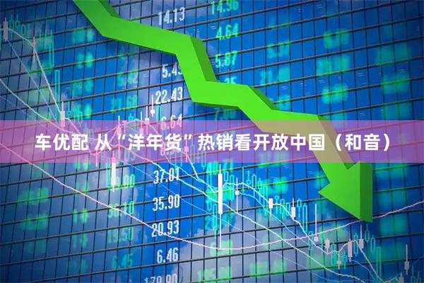 车优配 从“洋年货”热销看开放中国（和音）